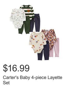 Costco Carter's baby 4-piece layette set offer