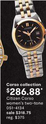JC Penney Citizen corso women's two-tone offer