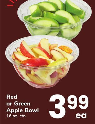 ACME Red or green apple bowl offer