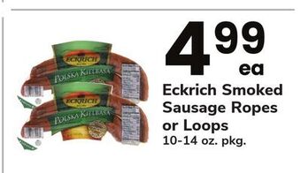 ACME Eckrich smoked sausage ropes or loops offer