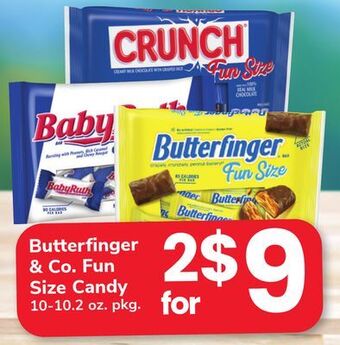 ACME Butterfinger & co. fun size candy offer
