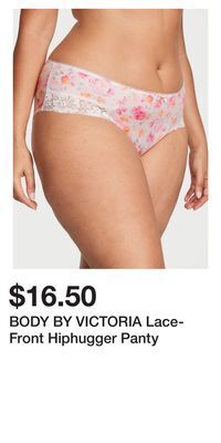 Victoria's Secret Body by victoria lace-front hiphugger panty offer