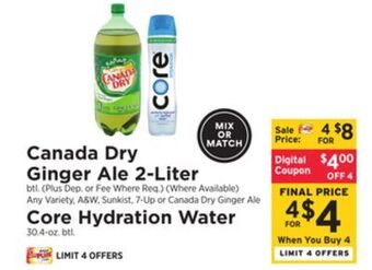ShopRite Ginger ale 2-liter offer
