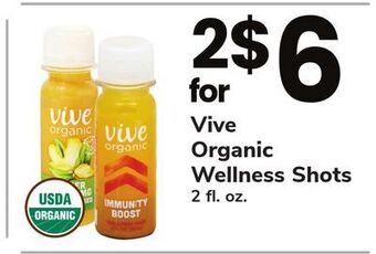 ACME Vive organic wellness shots offer