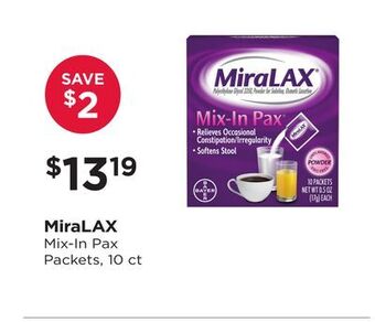 Good Neighbor Pharmacy Miralax mix-in pax packets offer