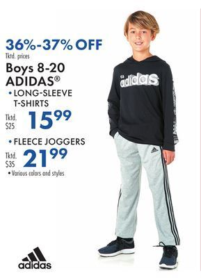 Boscov's Boys 8-20 adidas offer