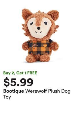 Petco Werewolf plush dog toy offer