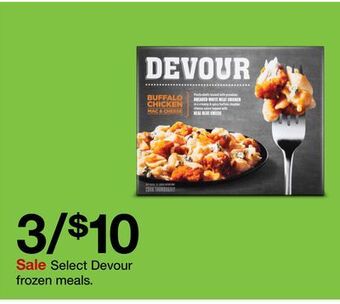 Target Select devour frozen meals offer