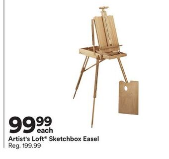Michaels Artist's loft sketchbox easel offer
