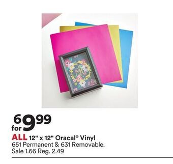 Michaels All 12 x 12 oracal vinyl offer