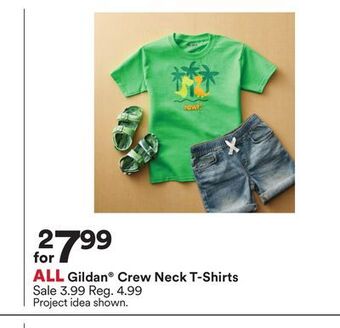 Michaels All gildan crew neck t-shirts offer