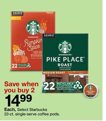 Target Starbucks 22-ct. single-serve coffee pods offer