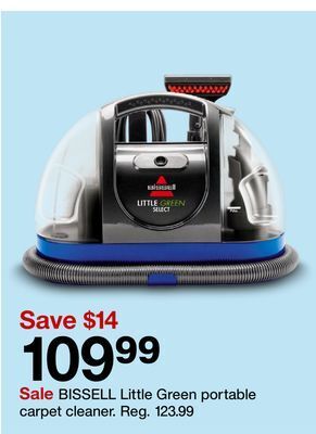 Target Bissell little green portable carpet cleaner offer