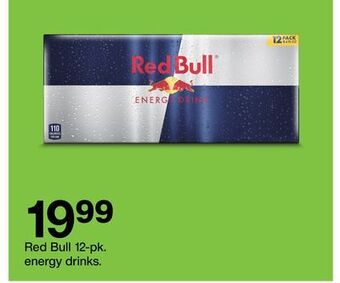 Target Red bull 12-pk. energy drinks offer