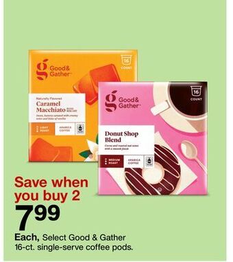 Target Good & gather 16-ct. single-serve coffee pods offer