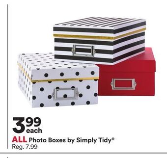 Michaels All photo boxes by simply tidy offer