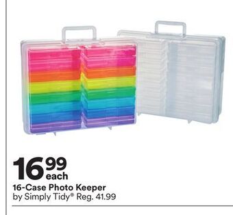 Michaels 16-case photo keeper by simply tidy offer