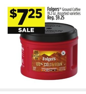 Dollar General Folgers ground coffee offer