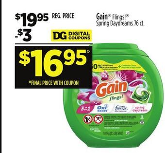 Dollar General Gain flings! spring daydreams offer