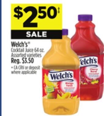 Dollar General Welch's cocktail juice offer