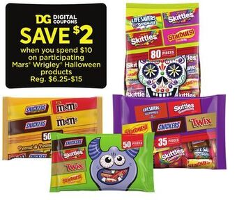 Dollar General Mars wrigley halloween products offer
