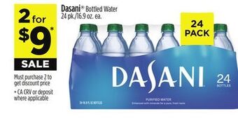 Dollar General Dasani bottled water offer