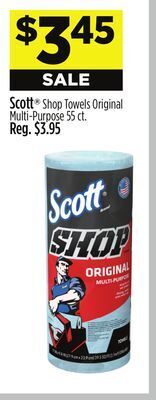 Dollar General Scott shop towels original multi-purpose offer