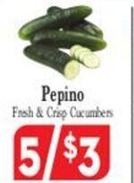 El Ahorro Pepino Fresh & Crisp Cucumbers offer