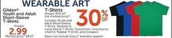 Hobby Lobby Gildan youth and adult short-sleeve t-shirts offer