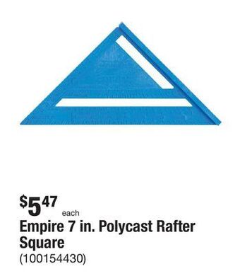 The Home Depot Empire 7 in. polycast rafter square offer