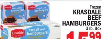 C Town Krasdale beef beef hamburgers offer