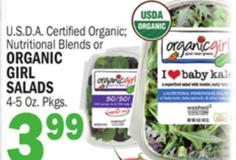 C Town Organic girl girl salads offer