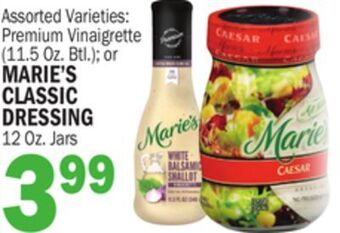 C Town Marie's marie's classic classic dressing dressing 12 oz. jars 12 oz. jars offer