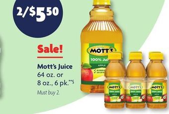 Family Dollar Mott's juice offer