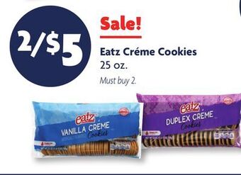 Family Dollar Eatz créme cookies offer