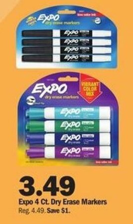 Meijer Expo 4 Ct. Dry Erase Markers offer