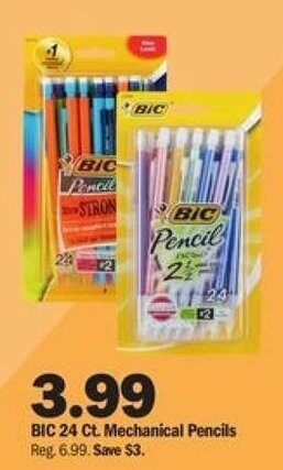 Meijer BIC 24 Ct. Mechanical Pencils offer