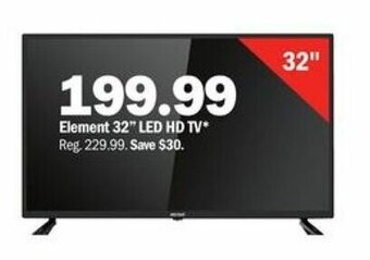 Meijer Element 32" LED HD TV offer