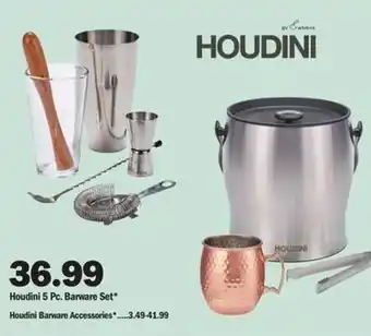 Meijer Houdini 5 Pc. Barware Set offer