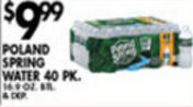 Met Foodmarkets Poland Spring Water offer