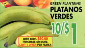 Met Foodmarkets Platanos Verdes offer
