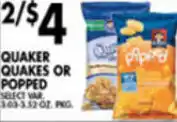 Met Foodmarkets Quaker Quakes Or Popped offer
