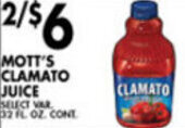 Met Foodmarkets Mott's Clamato Juice offer