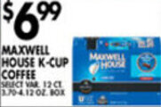 Met Foodmarkets Maxwell House K-Cup Coffee offer
