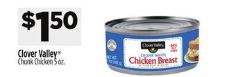 Dollar General Clover valley chunk chicken offer