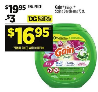 Dollar General Gain flings! spring daydreams offer