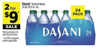 Dollar General Dasani bottled water offer