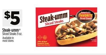 Dollar General Steak-umm sliced steaks offer
