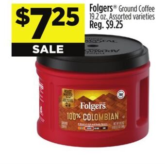 Dollar General Folgers ground coffee offer