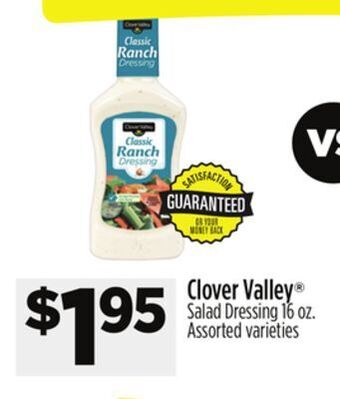 Dollar General Clover valley salad dressing offer